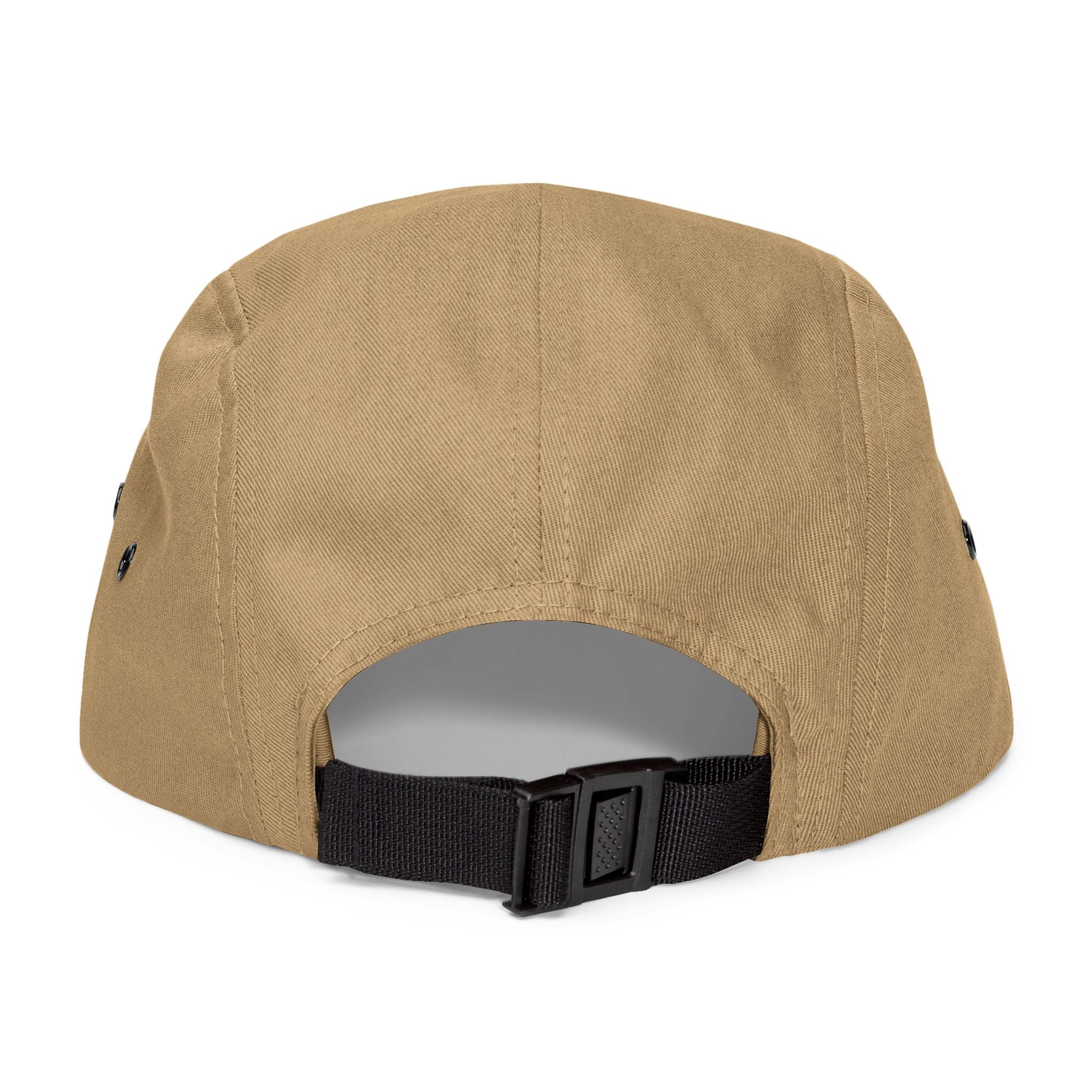 ChrisMahrLor Embroidered  5-Panel Cap — Khaki Adjustable Streetwear Hat
